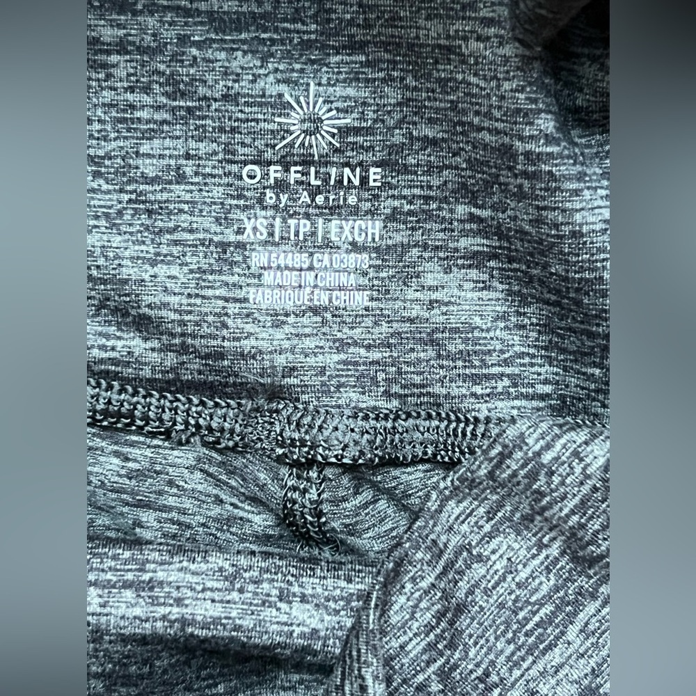 OFFLINE by Aerie High Rise Joggers Charcoal Gray XS NWT - Picture 4 of 5